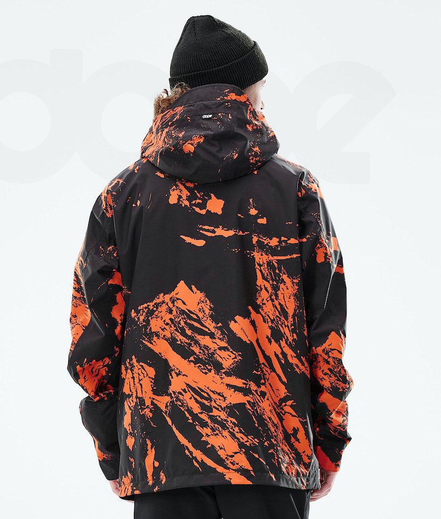 Dope Blizzard Light Paint Udendørs Jakker Herre Orange | DKHK2694