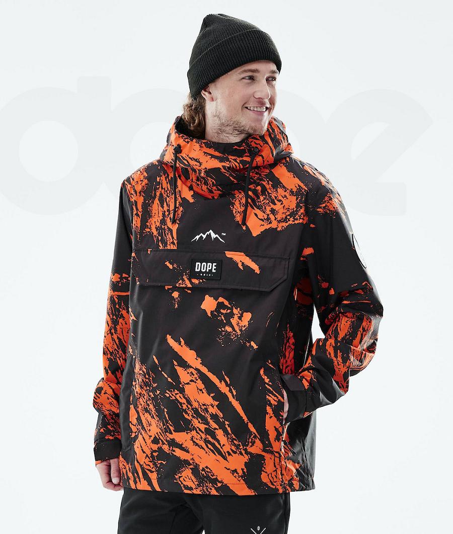 Dope Blizzard Light Paint Udendørs Jakker Herre Orange | DKHK2694