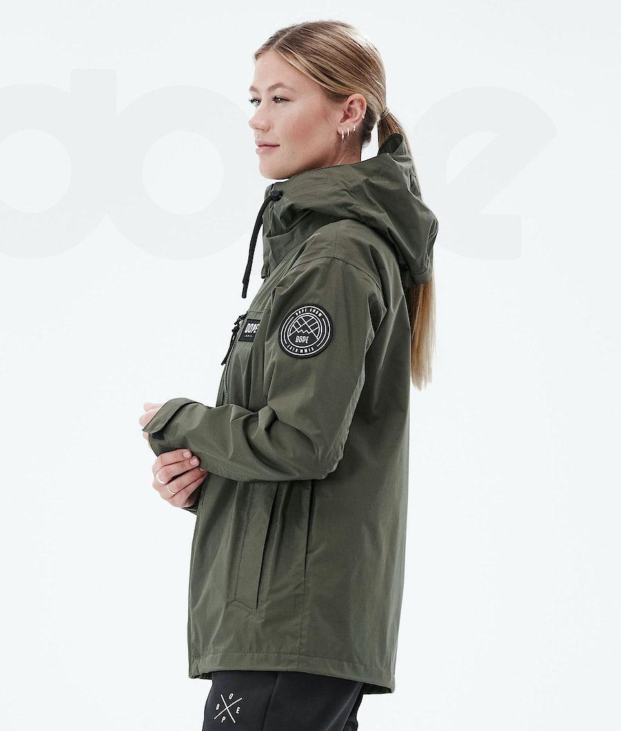 Dope Blizzard Light W Full Zip Udendørs Jakker Dame Olivengrøn Grøn | DKIS3724