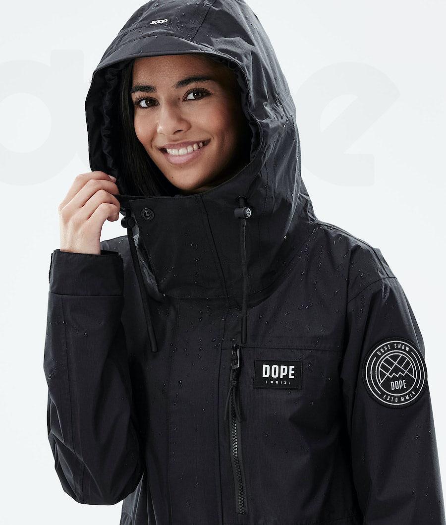 Dope Blizzard Light W Full Zip Udendørs Jakker Dame Sort | DKOR3723