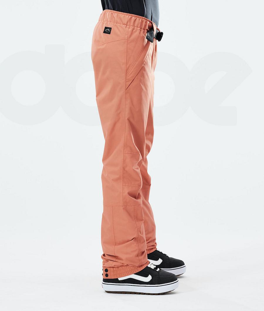 Dope Blizzard W 2021 Snowboard Bukser Dame Orange | DKEX3248