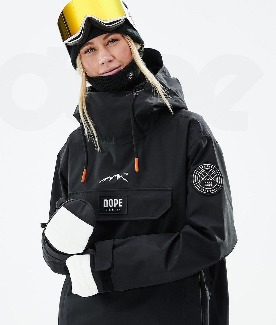 Dope Blizzard W 2021 Snowboardjakker Dame Sort | DKGL3457