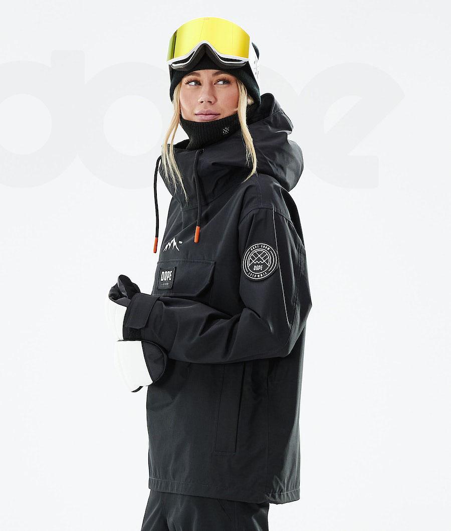 Dope Blizzard W 2021 Snowboardjakker Dame Sort | DKGL3457