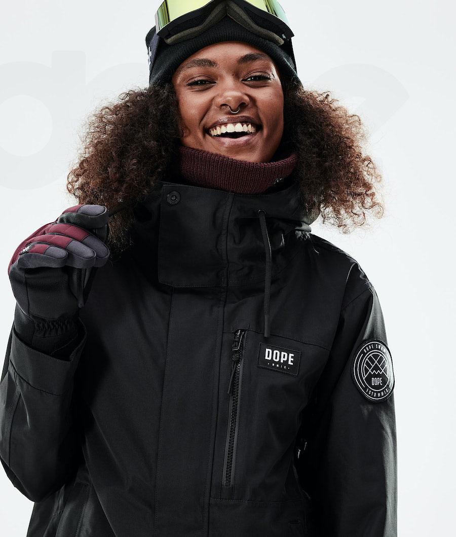 Dope Blizzard W Full Zip 2021 Skijakker Dame Sort | DKGL3638