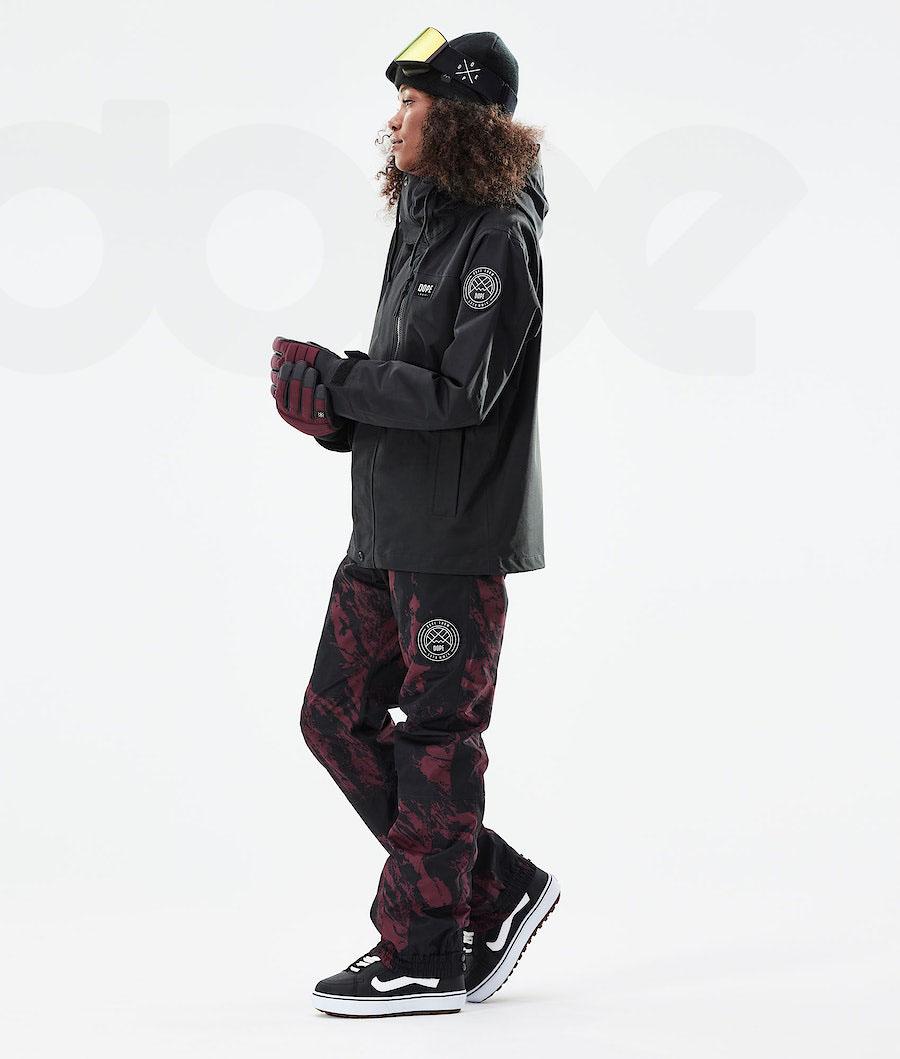 Dope Blizzard W Full Zip 2021 Snowboardjakker Dame Sort | DKYU3466