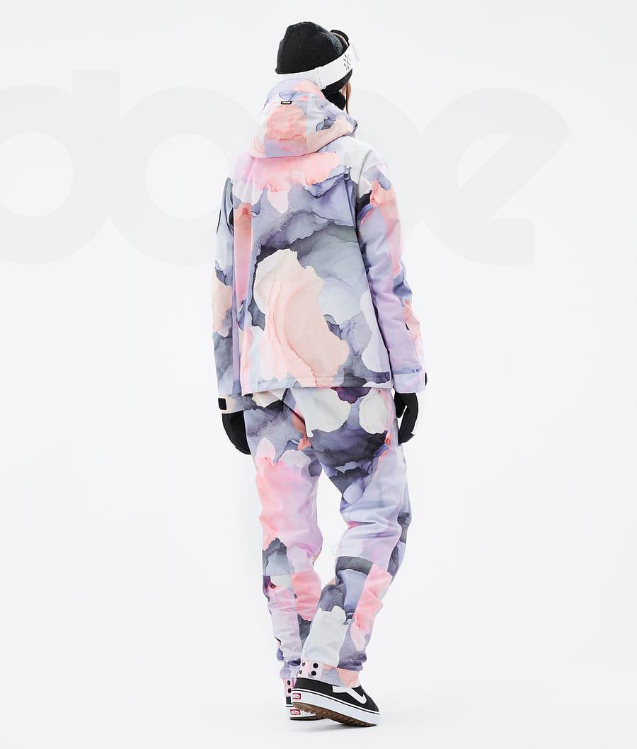 Dope Blizzard W Full Zip Blot Snowboardjakker Dame Orange | DKRW3468