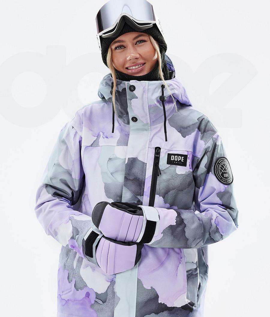 Dope Blizzard W Full Zip Skijakker Dame Lilla | DKHK3637