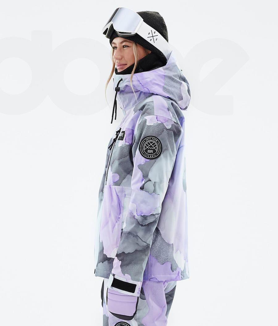 Dope Blizzard W Full Zip Skijakker Dame Lilla | DKHK3637