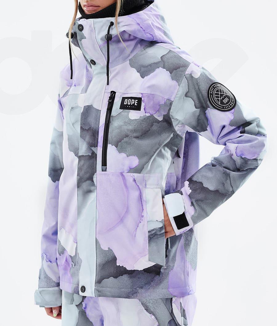 Dope Blizzard W Full Zip Skijakker Dame Lilla | DKHK3637