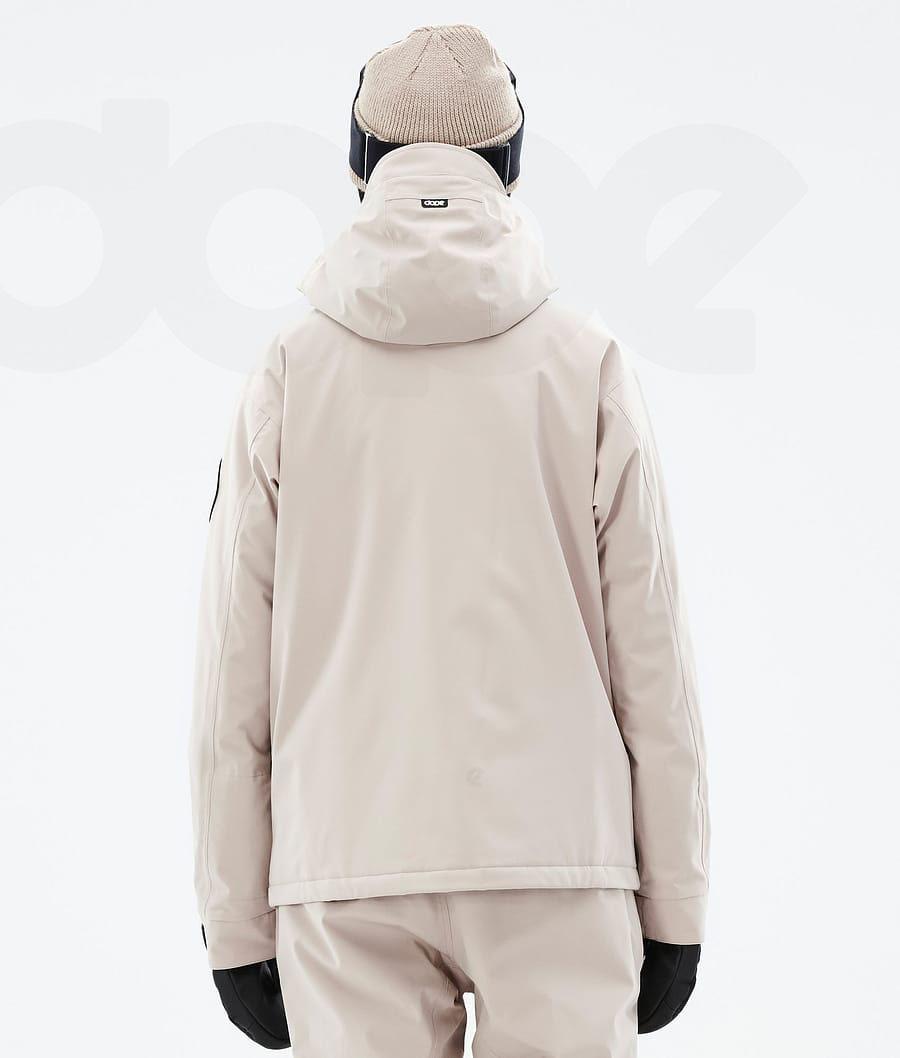 Dope Blizzard W Full Zip Snowboardjakker Dame Brune | DKIS3464