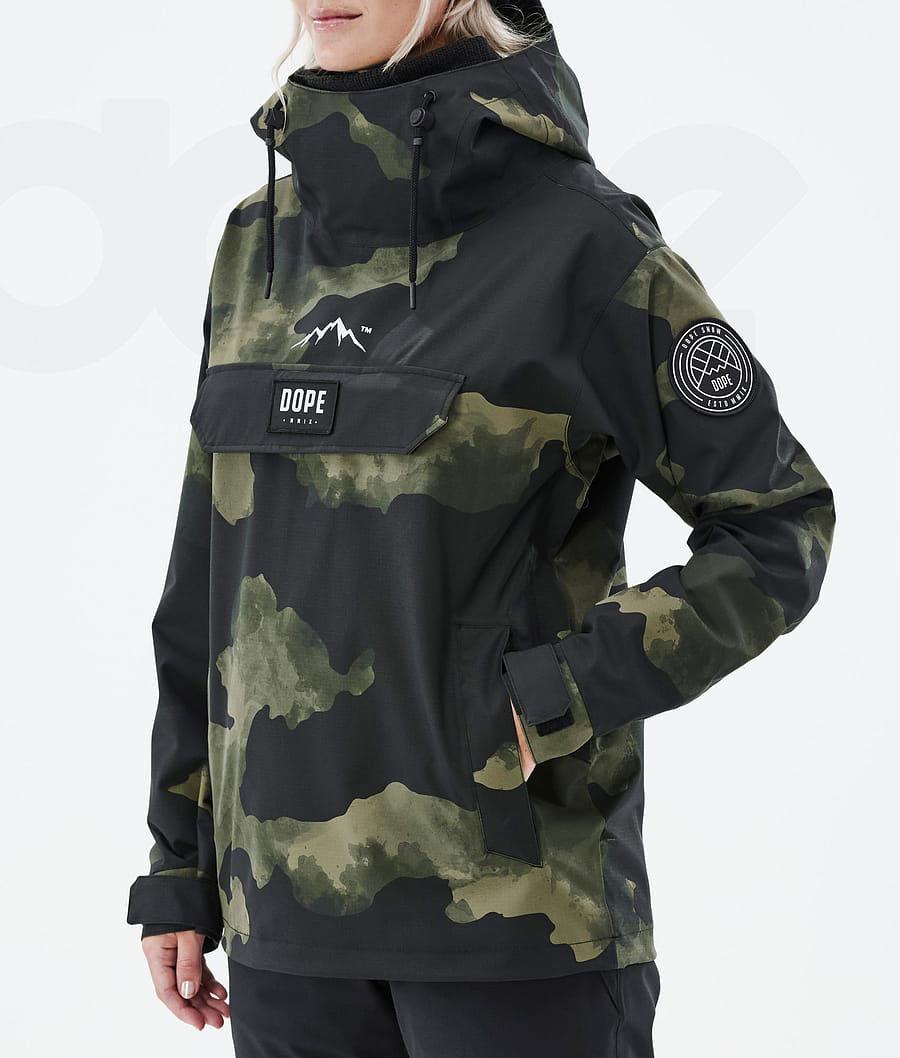 Dope Blizzard W Skijakker Dame Grøn Camo | DKUT3621