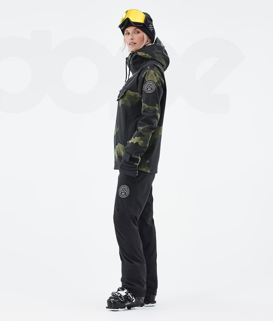 Dope Blizzard W Skijakker Dame Grøn Camo | DKUT3621