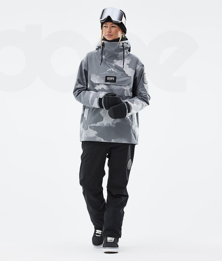 Dope Blizzard W Snowboardjakker Dame Grå Camo | DKZG3451