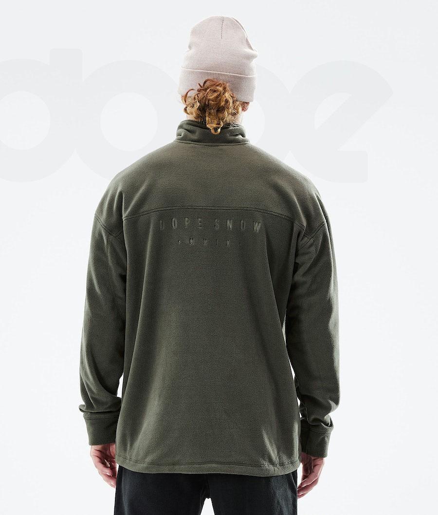 Dope Comfy 2021 Fleece Herre Olivengrøn Grøn | DKIS3030