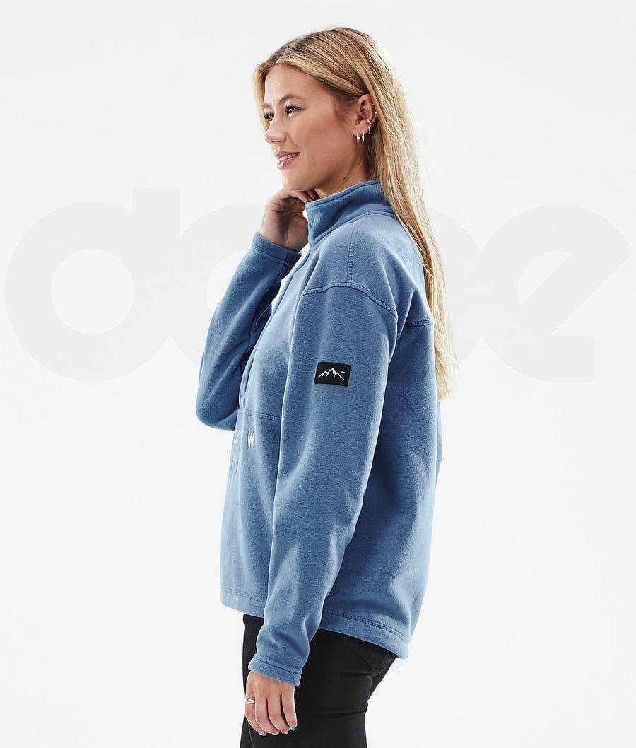 Dope Comfy W Fleece Dame Blå Grå | DKUT3854