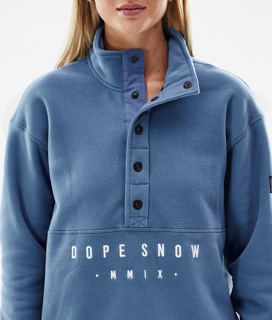 Dope Comfy W Fleece Dame Blå Grå | DKUT3854