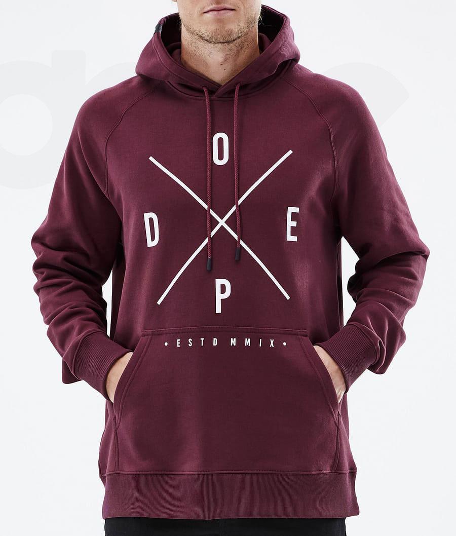 Dope Common 2X-Up Hættetrøje Herre Bordeaux | DKDN2999