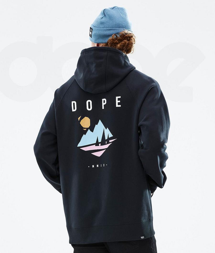 Dope Common Pine Hættetrøje Herre Sort | DKUT3005