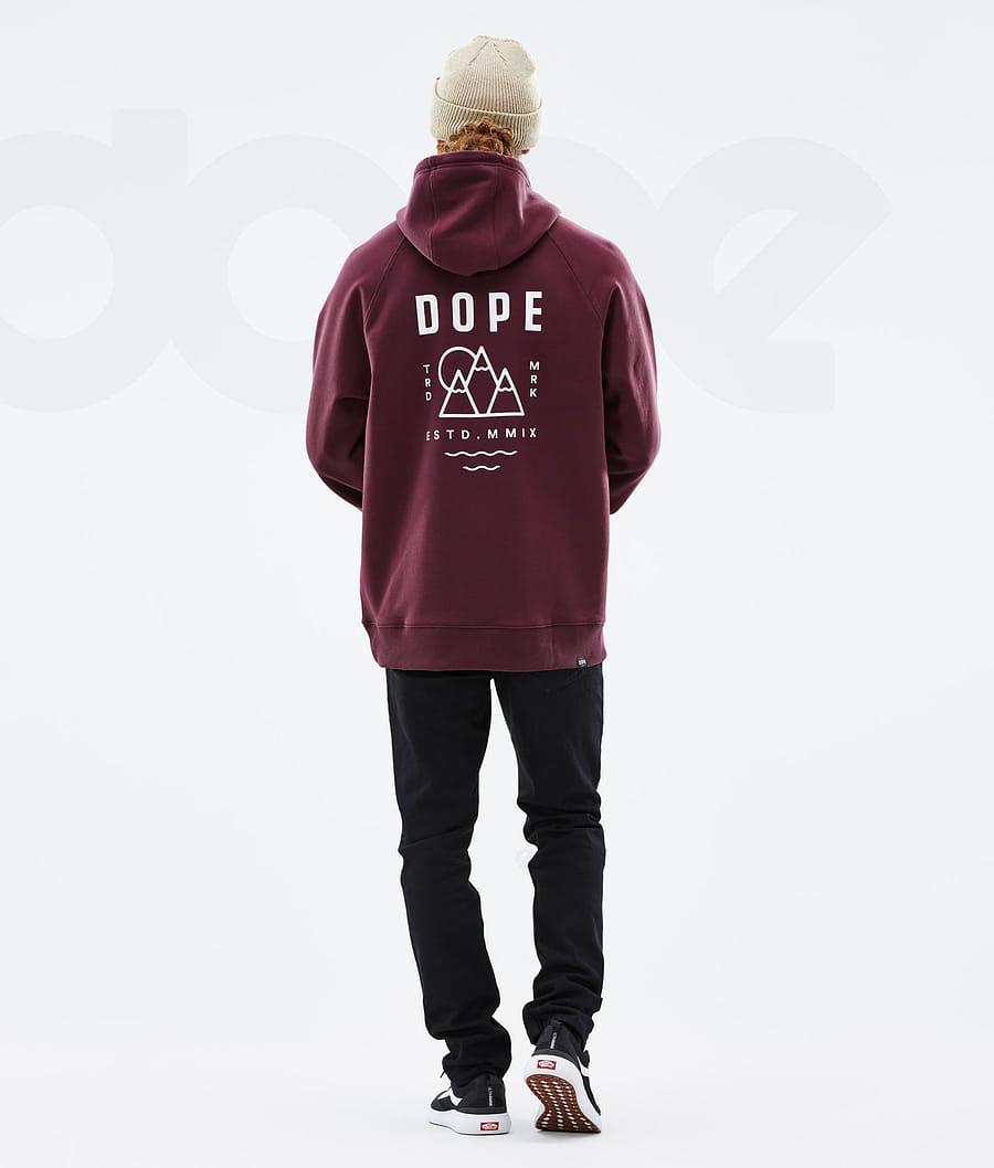 Dope Common Summit Hættetrøje Herre Bordeaux | DKRW3008