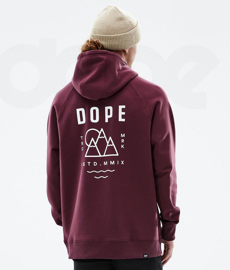 Dope Common Summit Hættetrøje Herre Bordeaux | DKRW3008