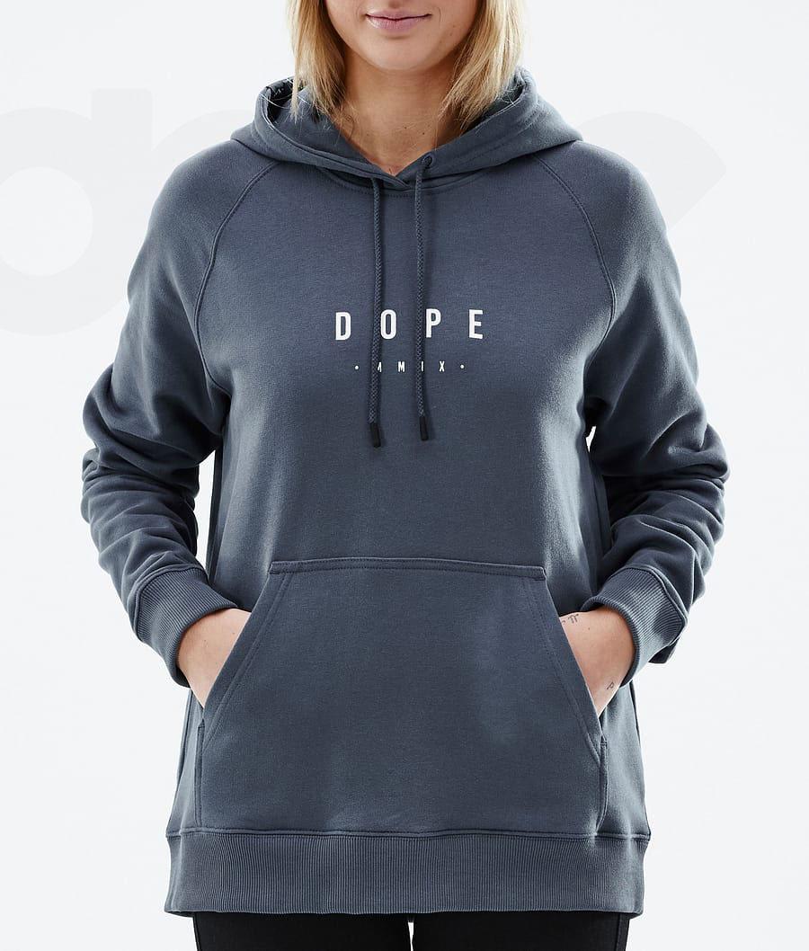 Dope Common W Peak Hættetrøje Dame Blå | DKEX3833