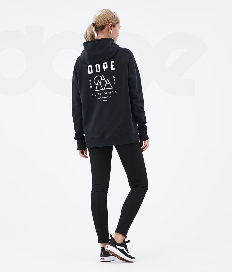 Dope Common W Summit Hættetrøje Dame Sort | DKHK3838