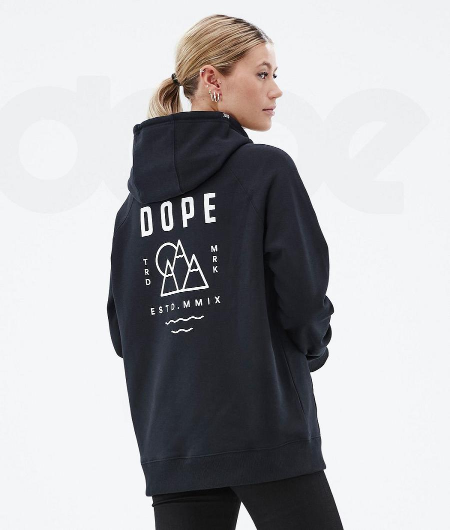 Dope Common W Summit Hættetrøje Dame Sort | DKHK3838