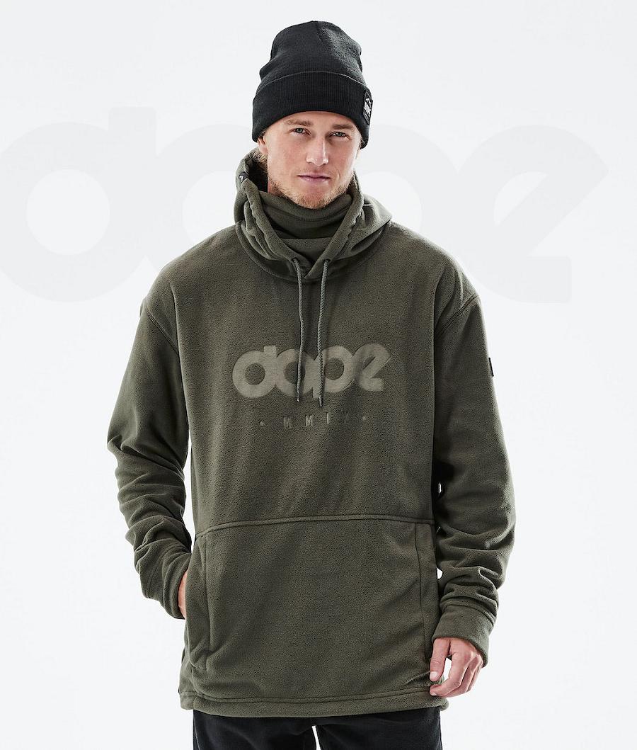 Dope Cozy II 2021 Fleece Herre Olivengrøn Grøn | DKBC3040