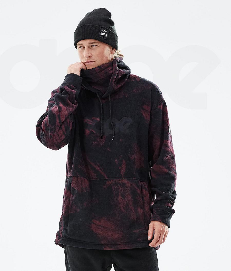 Dope Cozy II 2021 Paint Fleece Herre Bordeaux | DKCE3042