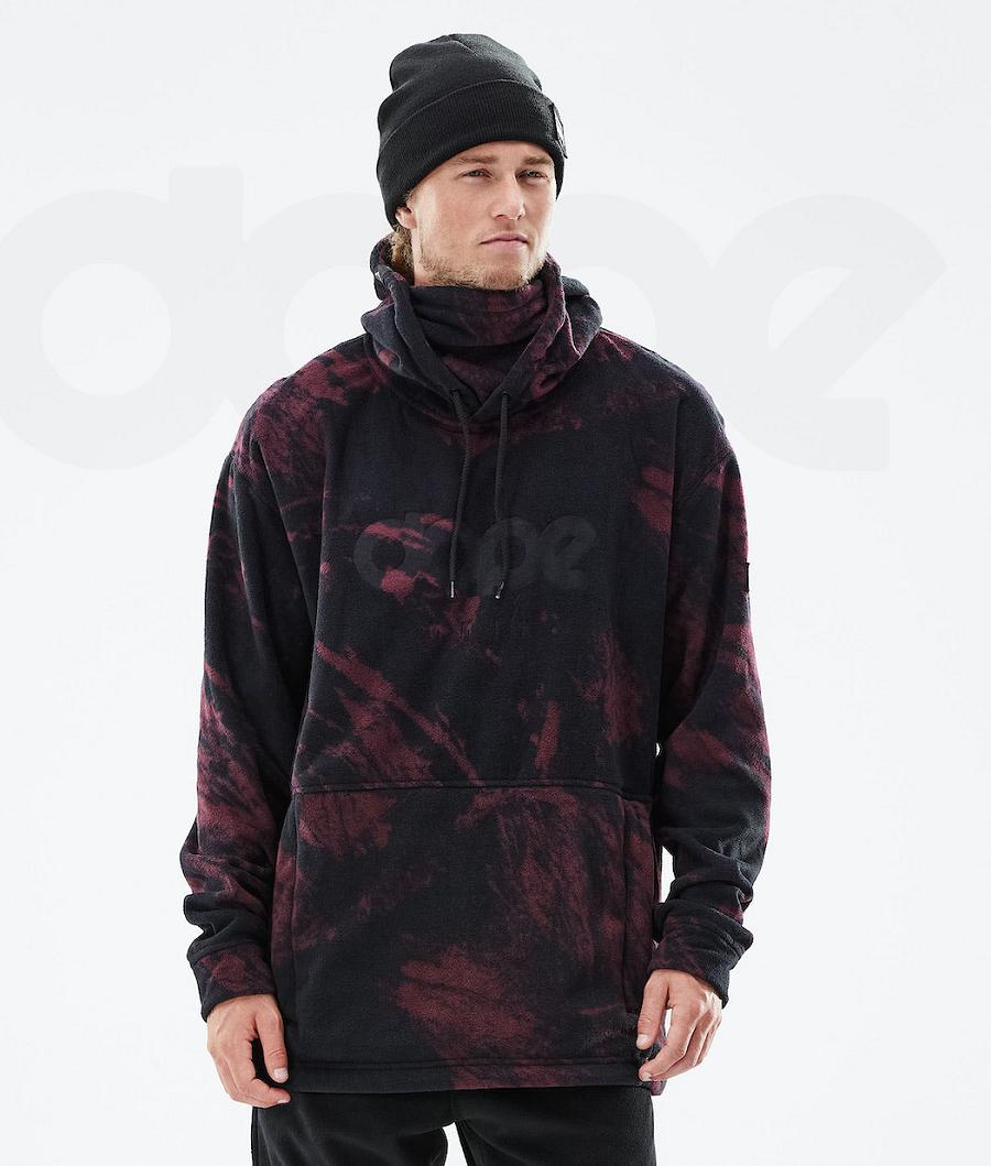 Dope Cozy II 2021 Paint Fleece Herre Bordeaux | DKCE3042