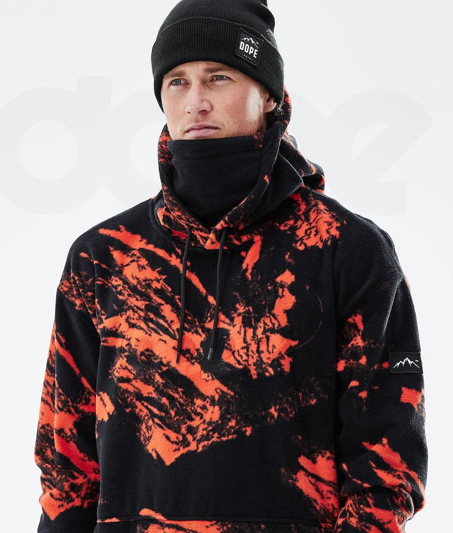 Dope Cozy II 2021 Paint Fleece Herre Orange | DKXF3043