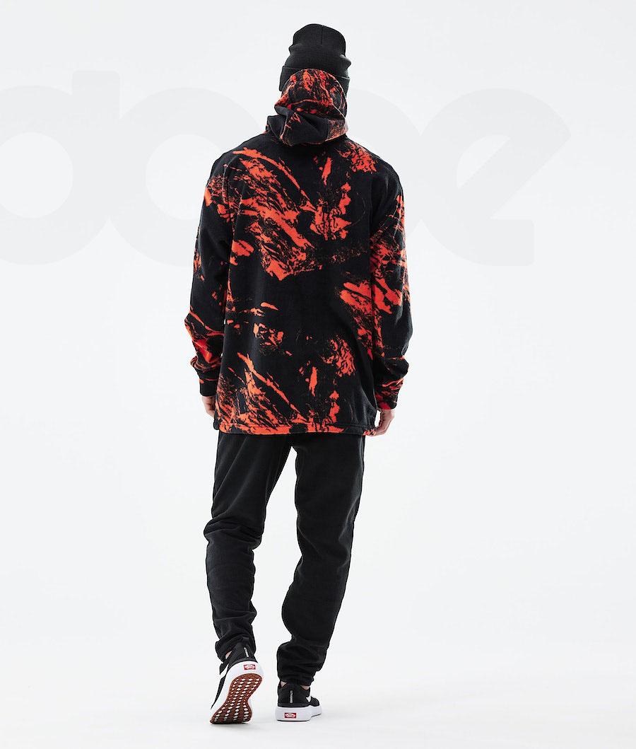 Dope Cozy II 2021 Paint Fleece Herre Orange | DKXF3043