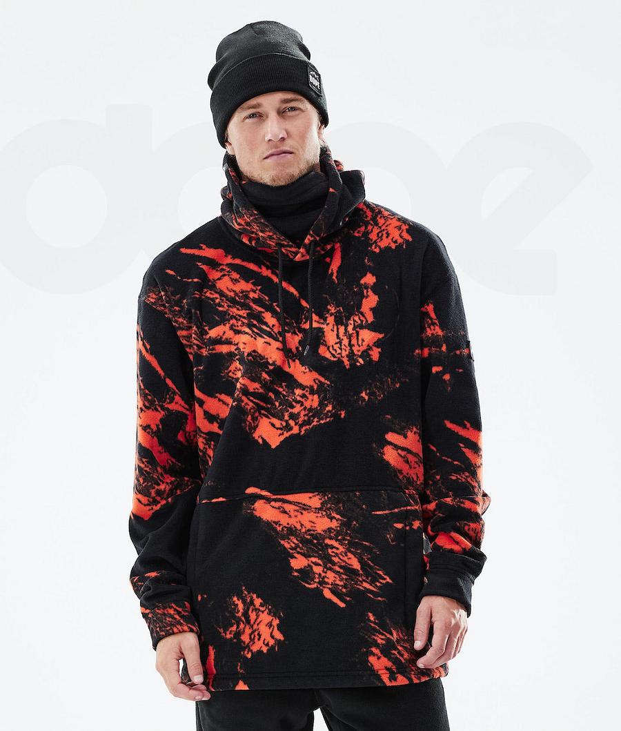 Dope Cozy II 2021 Paint Fleece Herre Orange | DKXF3043