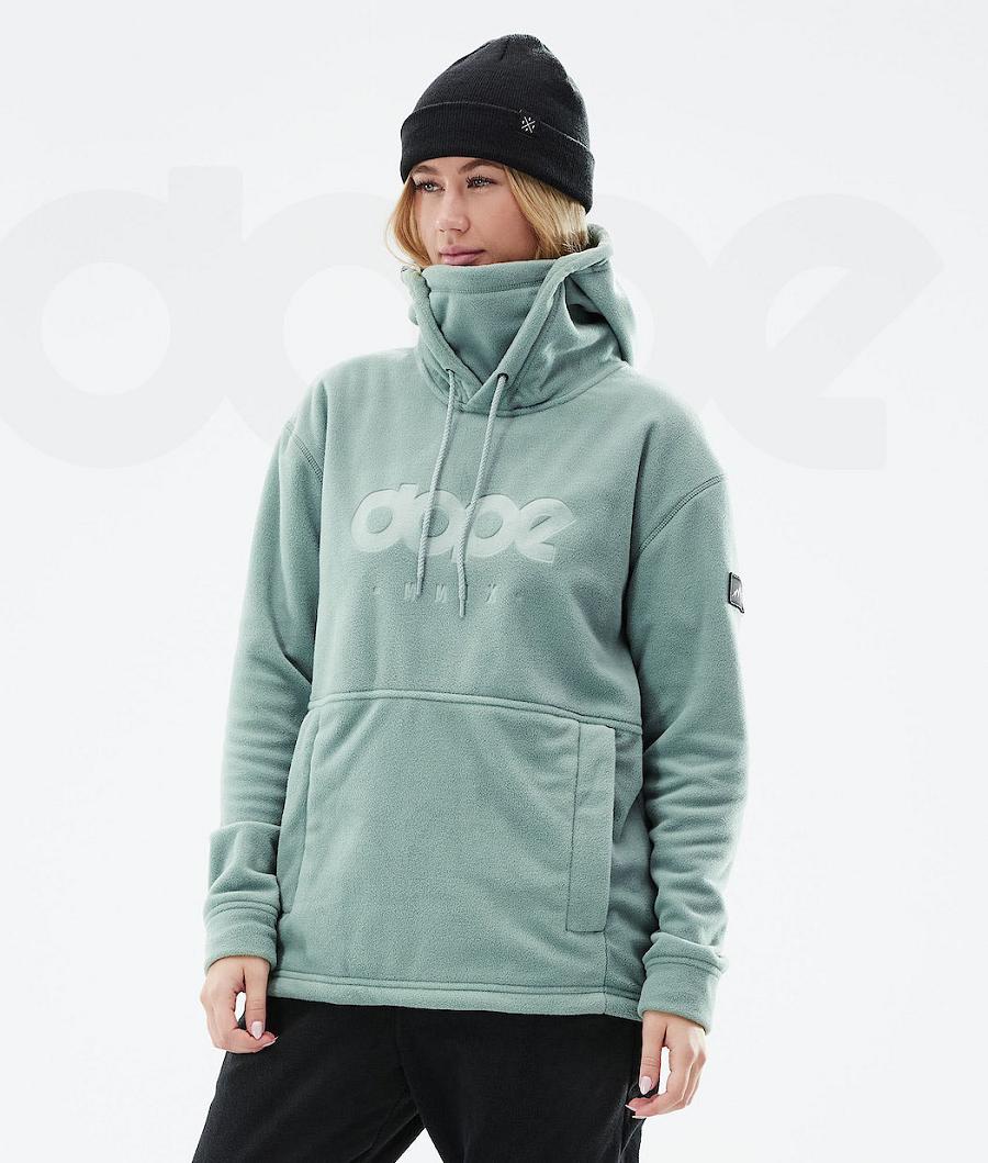 Dope Cozy II W 2021 Fleece Dame Grøn | DKFM3874