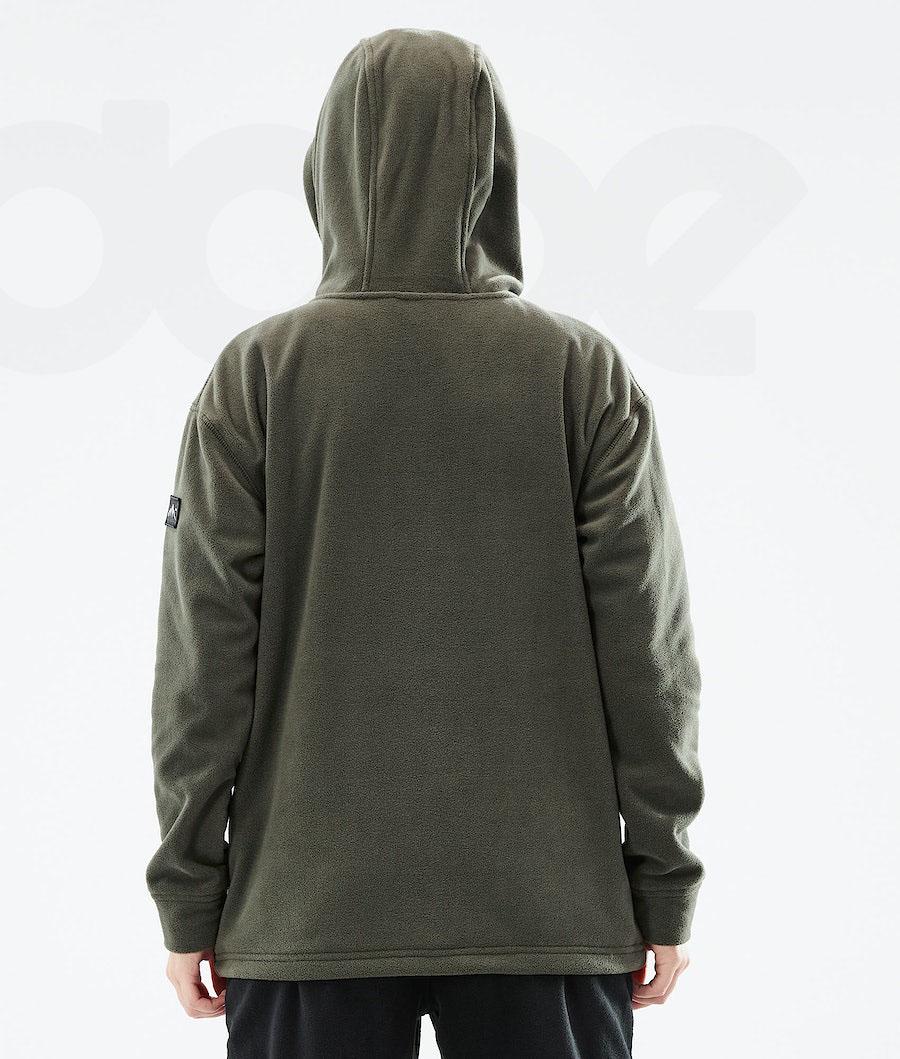 Dope Cozy II W 2021 Fleece Dame Olivengrøn Grøn | DKGL3873