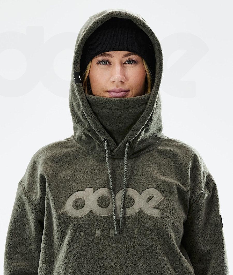 Dope Cozy II W 2021 Fleece Dame Olivengrøn Grøn | DKGL3873