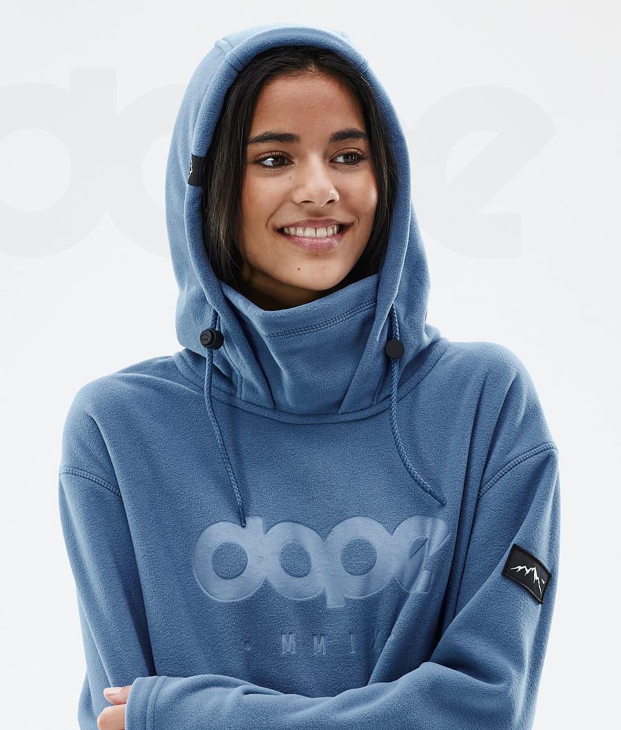 Dope Cozy II W Fleece Dame Blå Grå | DKLH3868