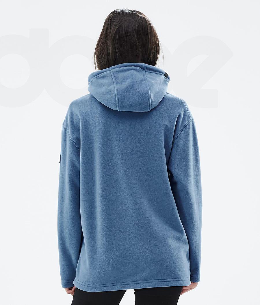 Dope Cozy II W Fleece Dame Blå Grå | DKLH3868