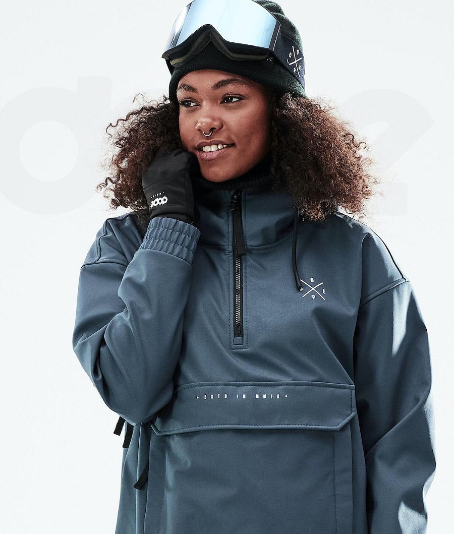 Dope Cyclone W 2021 Snowboardjakker Dame Blå | DKAP3486