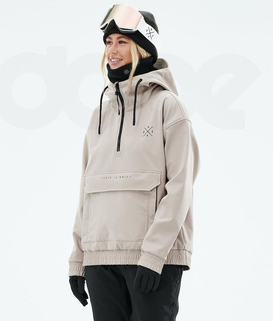 Dope Cyclone W 2021 Snowboardjakker Dame Brune | DKDN3484