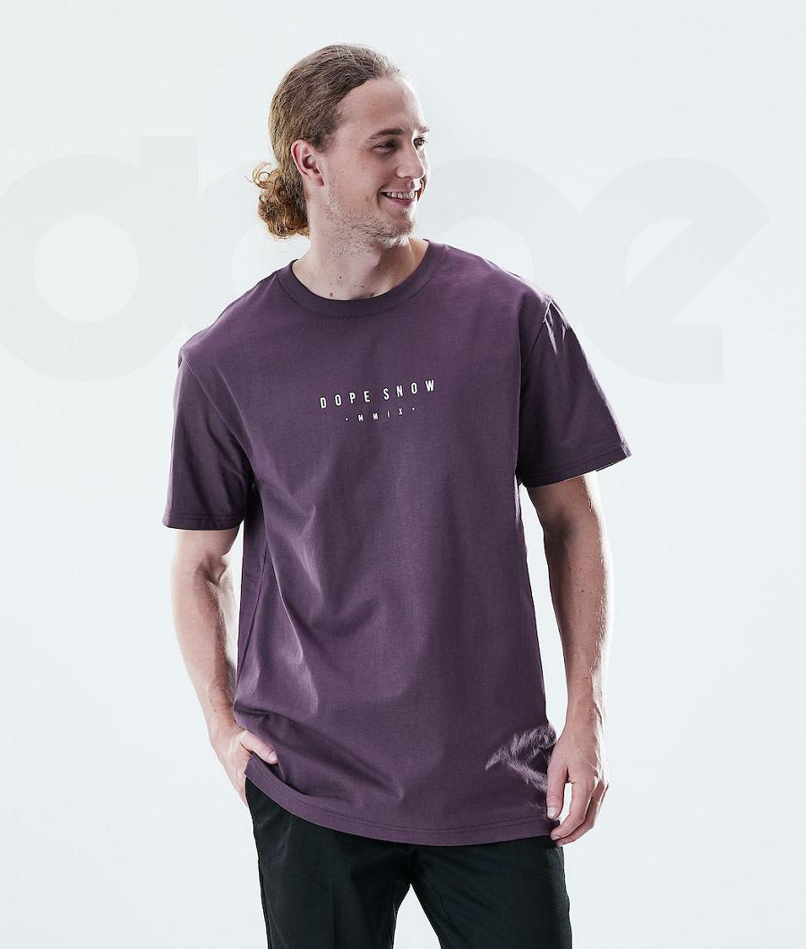 Dope Daily Range T Shirts Herre Lilla | DKAP2983