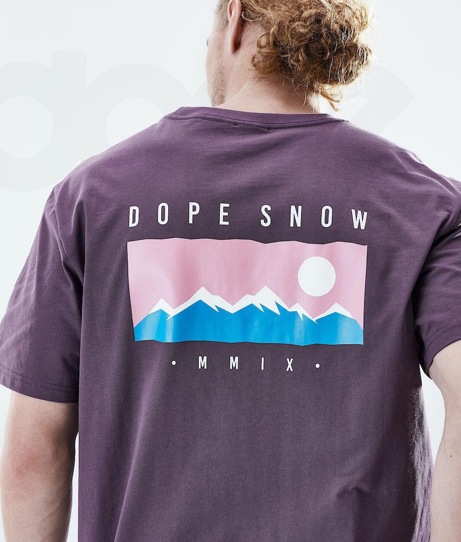 Dope Daily Range T Shirts Herre Lilla | DKAP2983