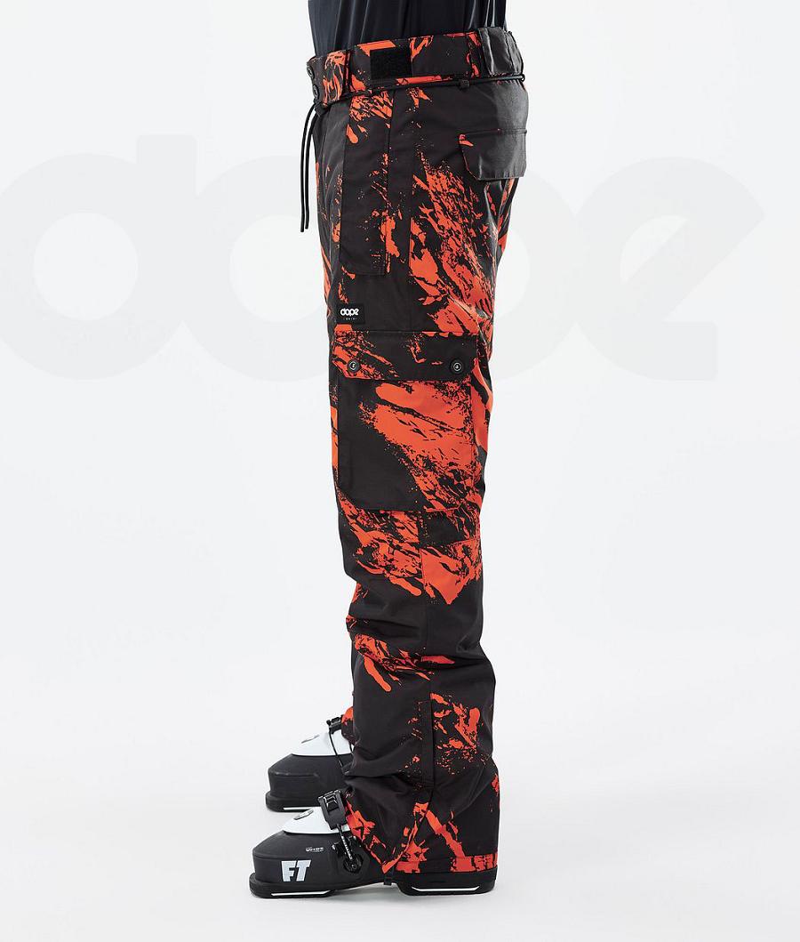 Dope Iconic Paint Skibukser Herre Orange | DKMA2657