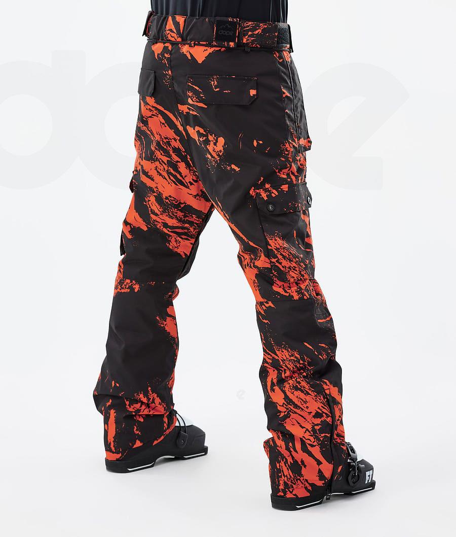 Dope Iconic Paint Skibukser Herre Orange | DKMA2657