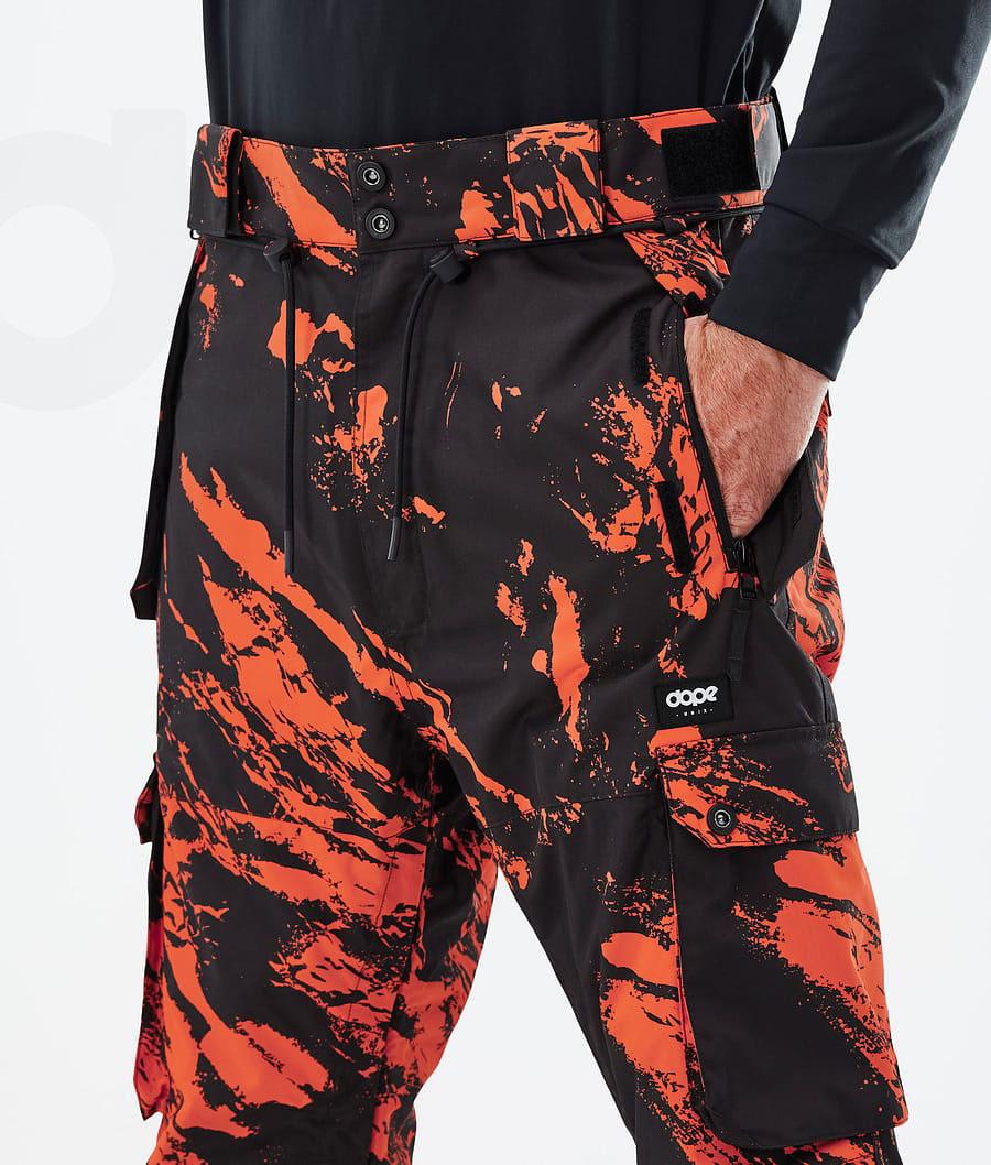 Dope Iconic Paint Skibukser Herre Orange | DKMA2657