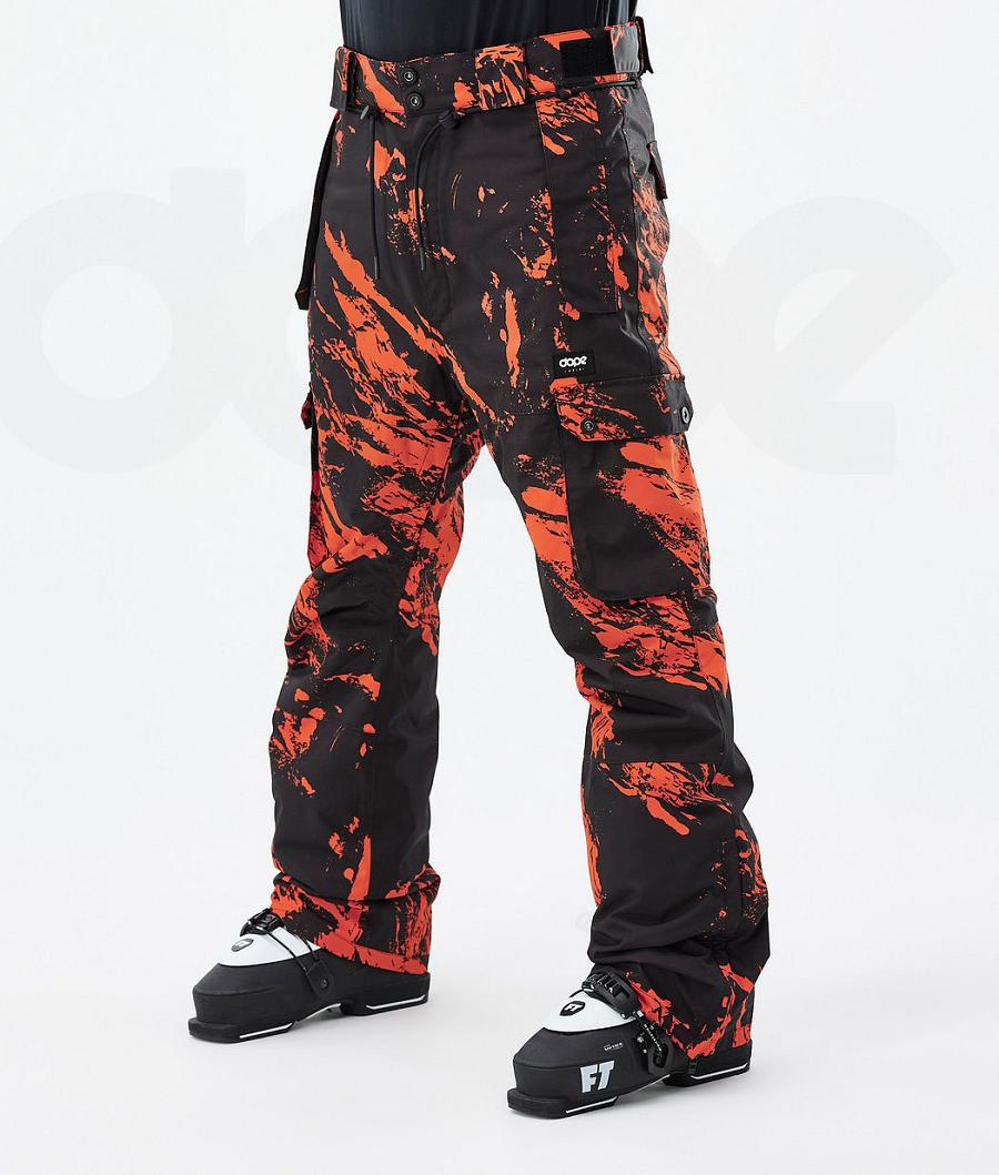 Dope Iconic Paint Skibukser Herre Orange | DKMA2657