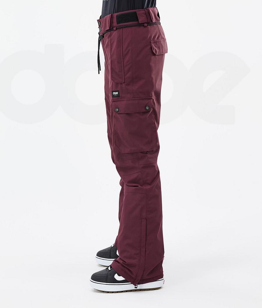 Dope Iconic W Don Snowboard Bukser Dame Bordeaux | DKAP3285