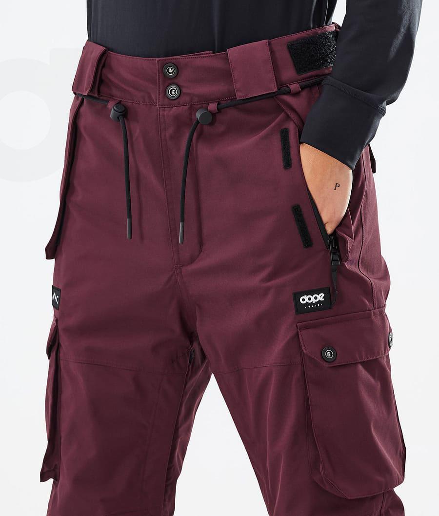 Dope Iconic W Don Snowboard Bukser Dame Bordeaux | DKAP3285