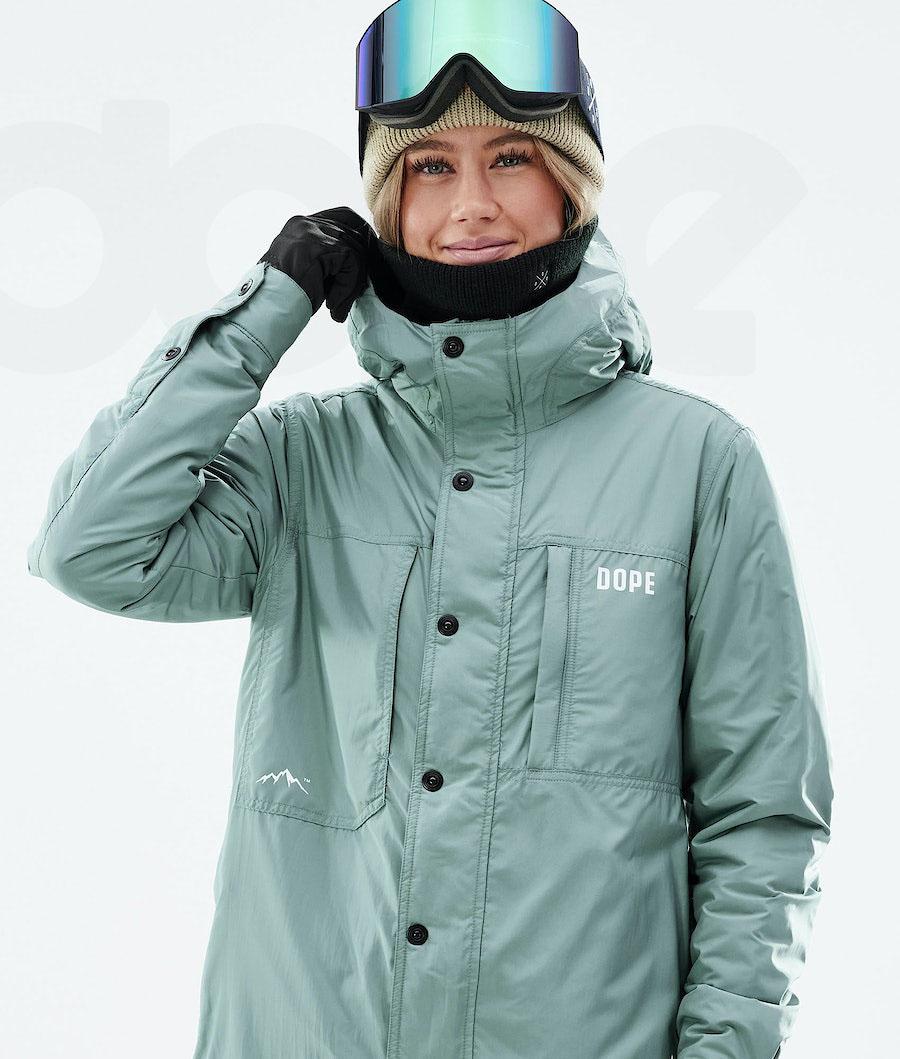 Dope Insulated W Snowboardjakker Dame Grøn | DKOR3488