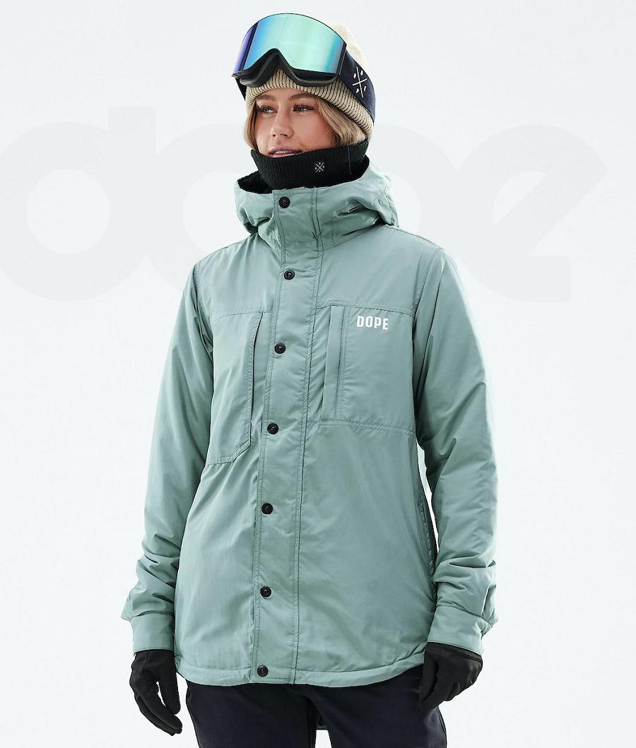 Dope Insulated W Snowboardjakker Dame Grøn | DKOR3488